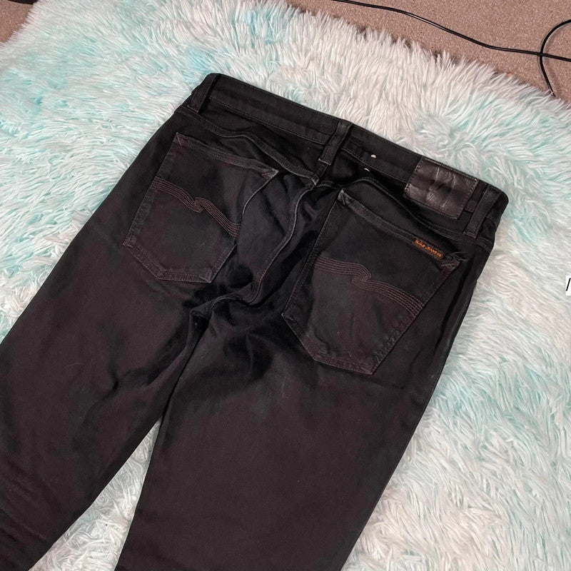 Black Nudie Jeans Slim Fit - 33W 34L