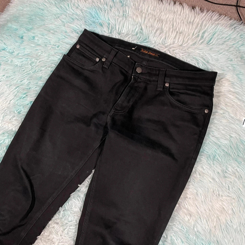 Black Nudie Jeans Slim Fit - 33W 34L
