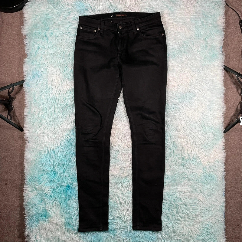 Black Nudie Jeans Slim Fit - 33W 34L