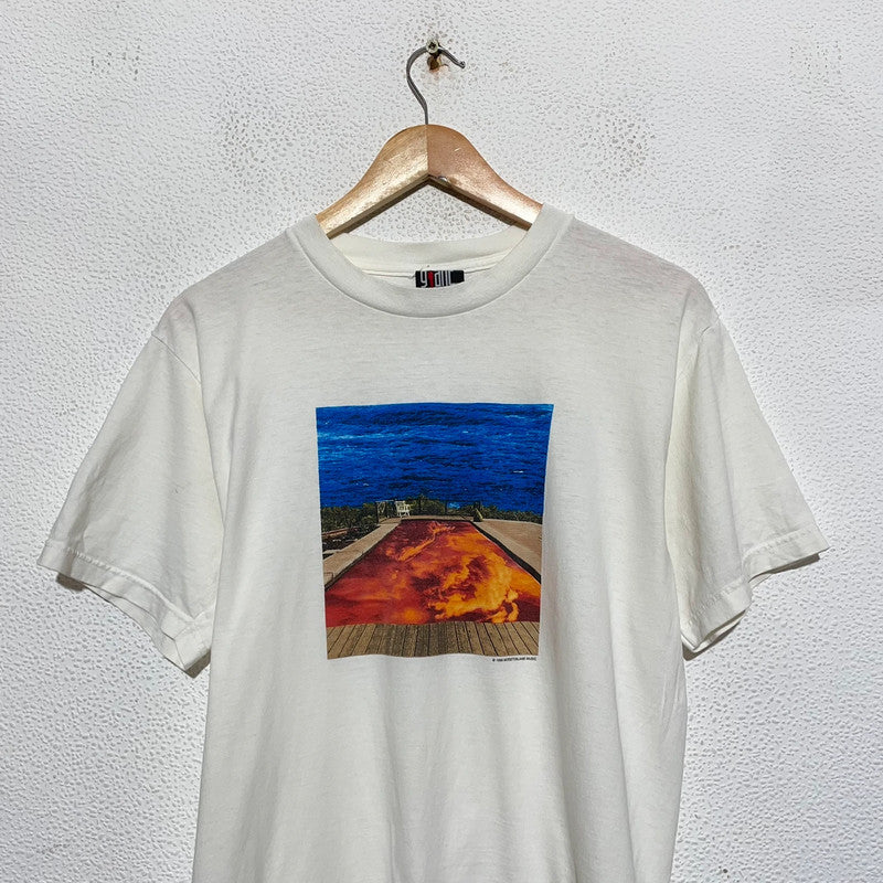 Vintage 1998 White Red Hot Chilli Peppers Californication T Shirt Giant - Large