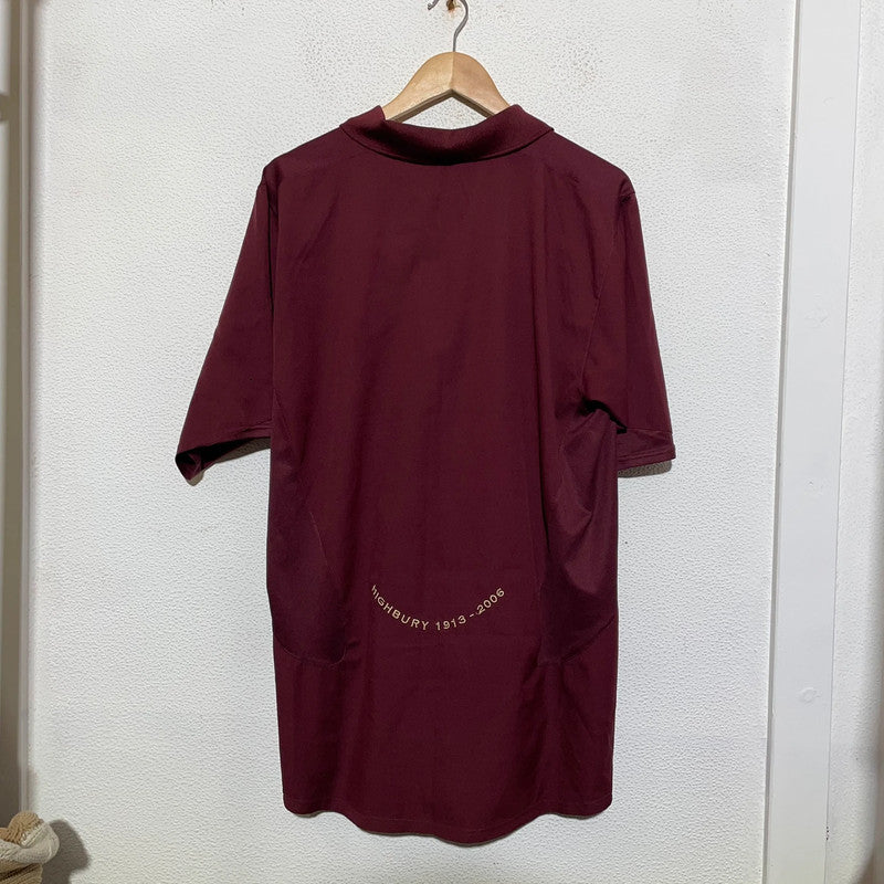 Vintage 2006 Arsenal Shirt Highbury Maroon Nike - XL