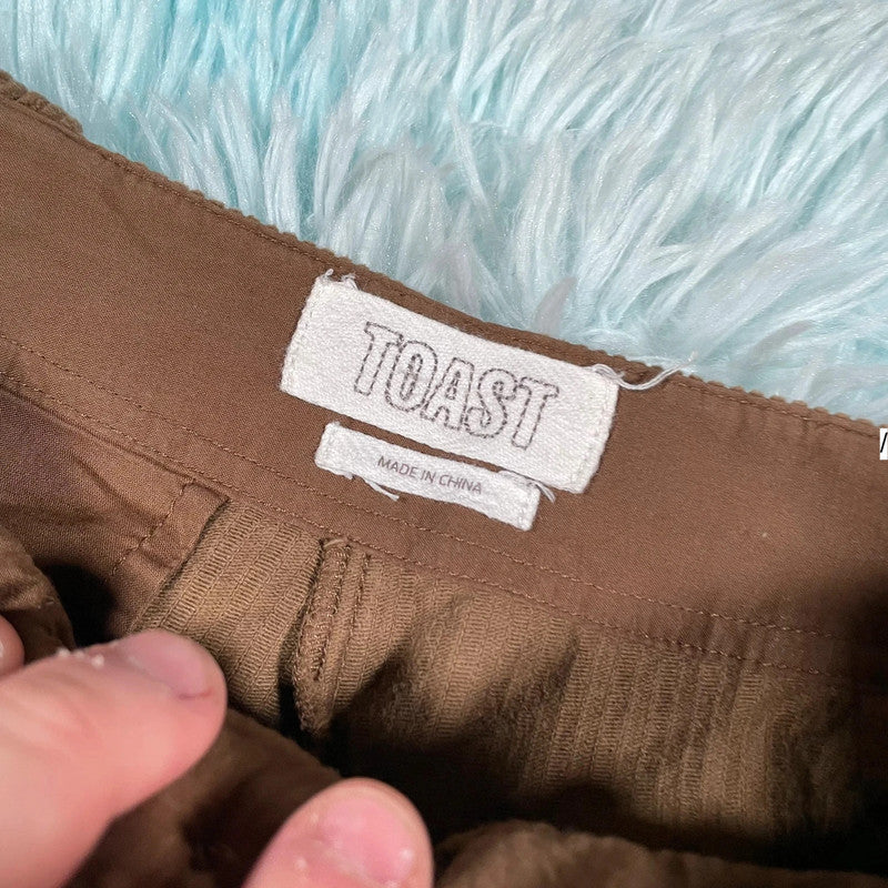 Brown Toast Corduroy Trousers - Size 6