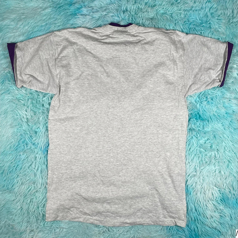 Vintage 90s Grey Presidential Helicopter Team Graphic T Shirt - Large