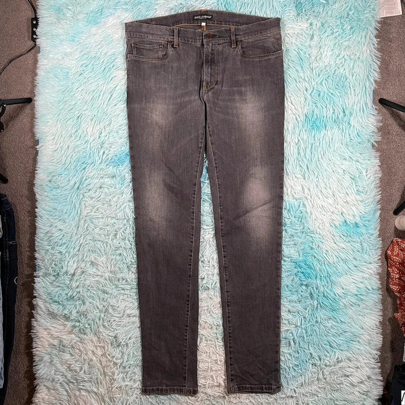 Vintage Grey Dolce & Gabbana Jeans Slim Fit - 34W