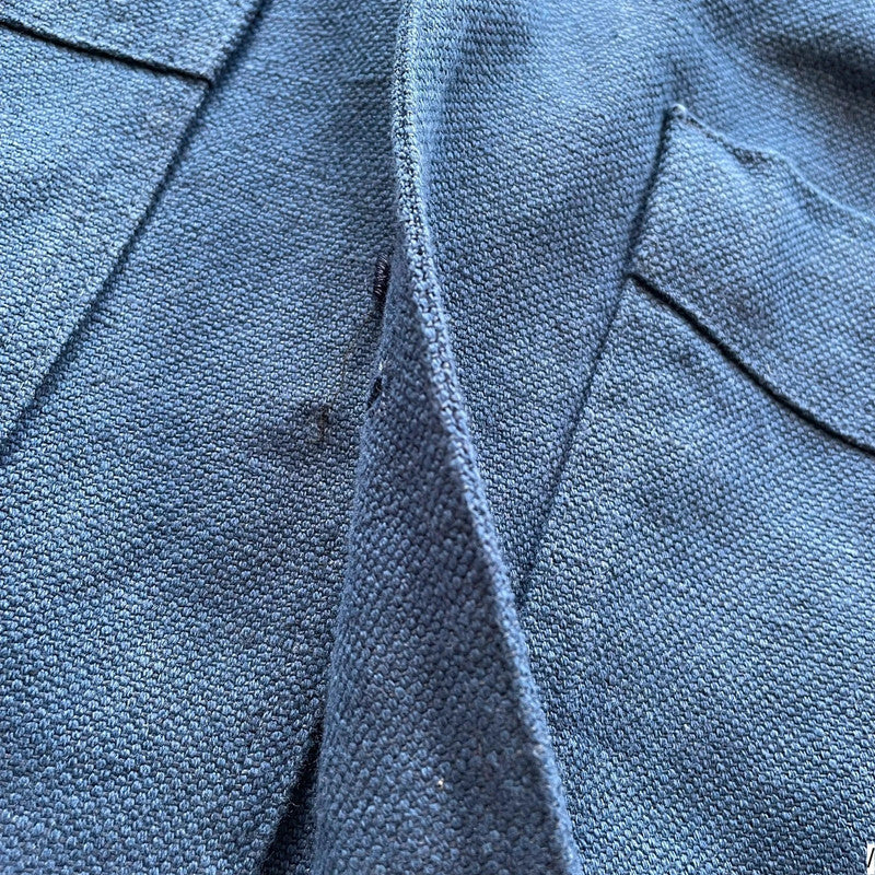 Navy Cordings Piccadilly London Chore Jacket Linen - XL