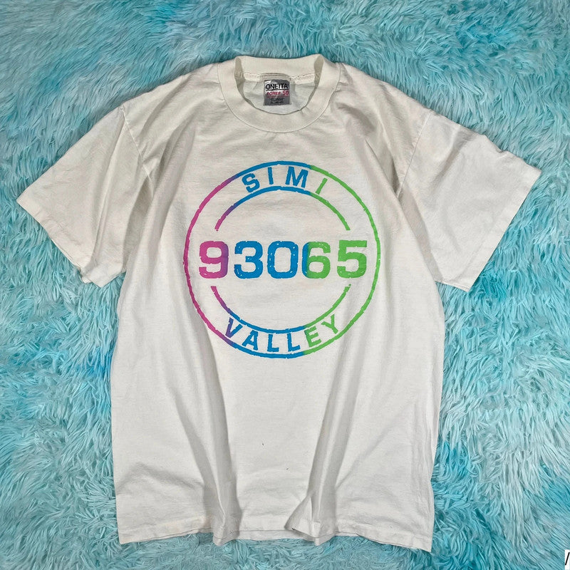 Vintage 90s White Simi Valley Graphic T Shirt - XL