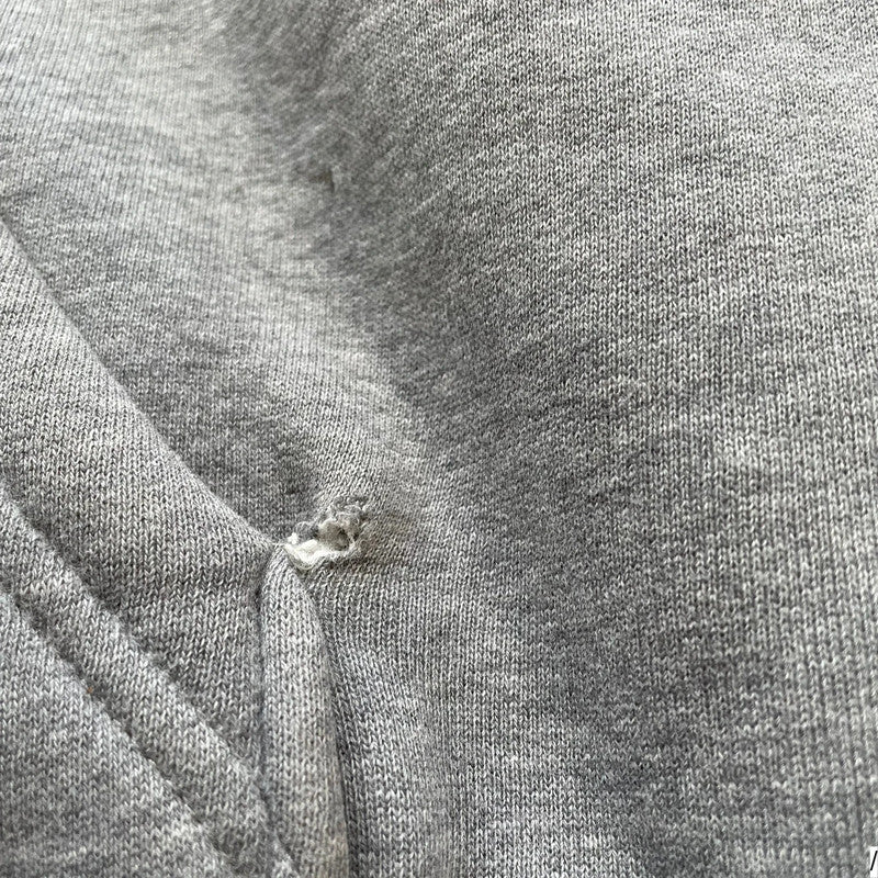 Grey Armani Exchange Fleeced Hoodie Full Zip - Large