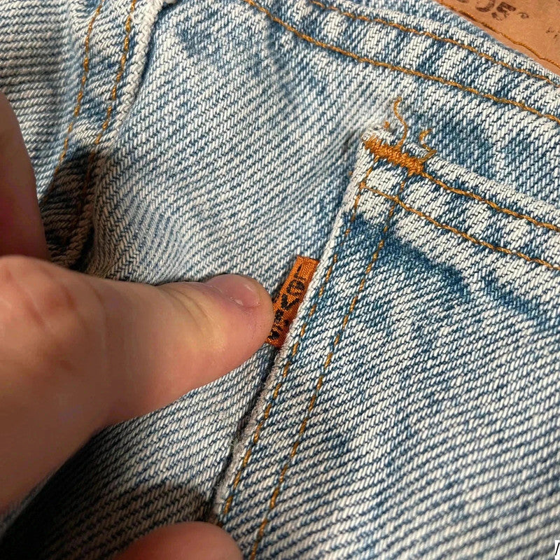 Vintage 80s Levi’s 505 Jeans Straight Leg Orange Tab - 32W 34L