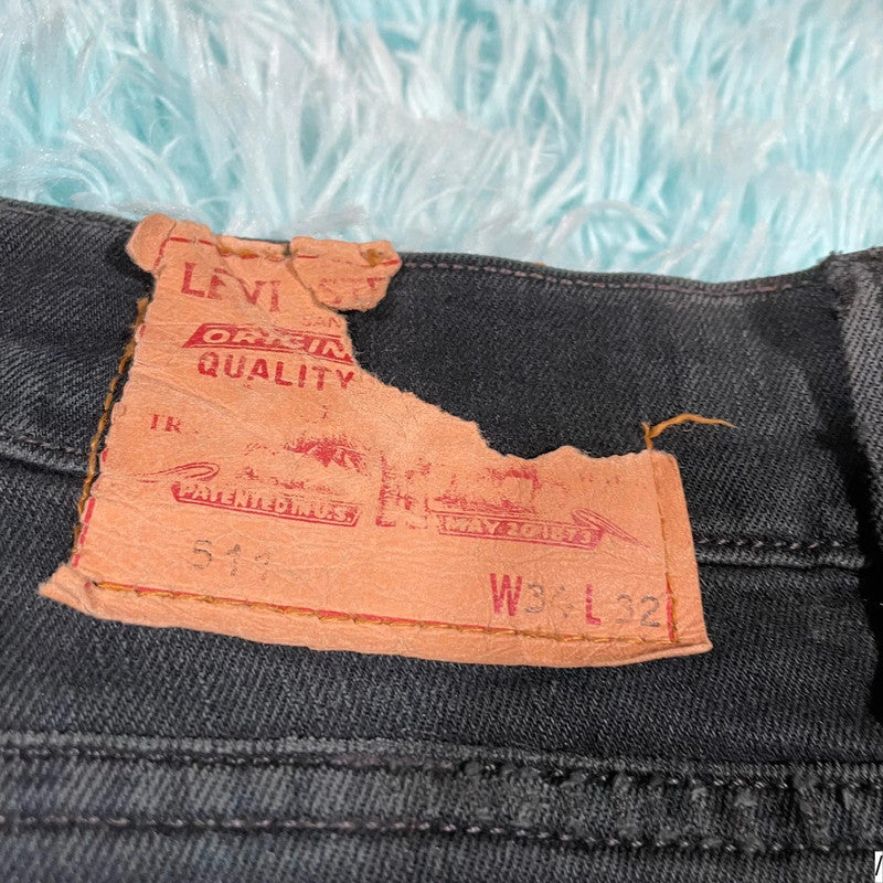 Vintage Black Levi’s 511 Jeans Slim Straight - 34W 32L