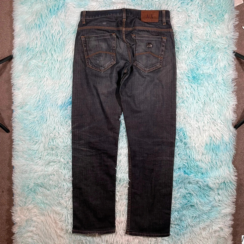 Navy Armani Exchange Jeans Straight Leg - 30W 30L
