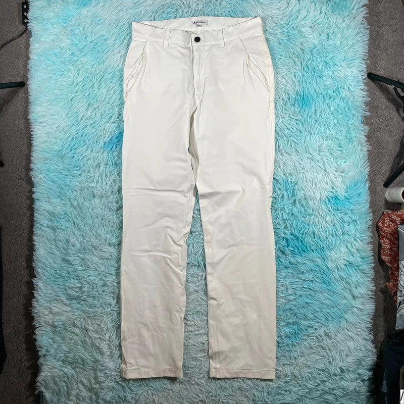 White Aquascutum Golf Trousers - Small
