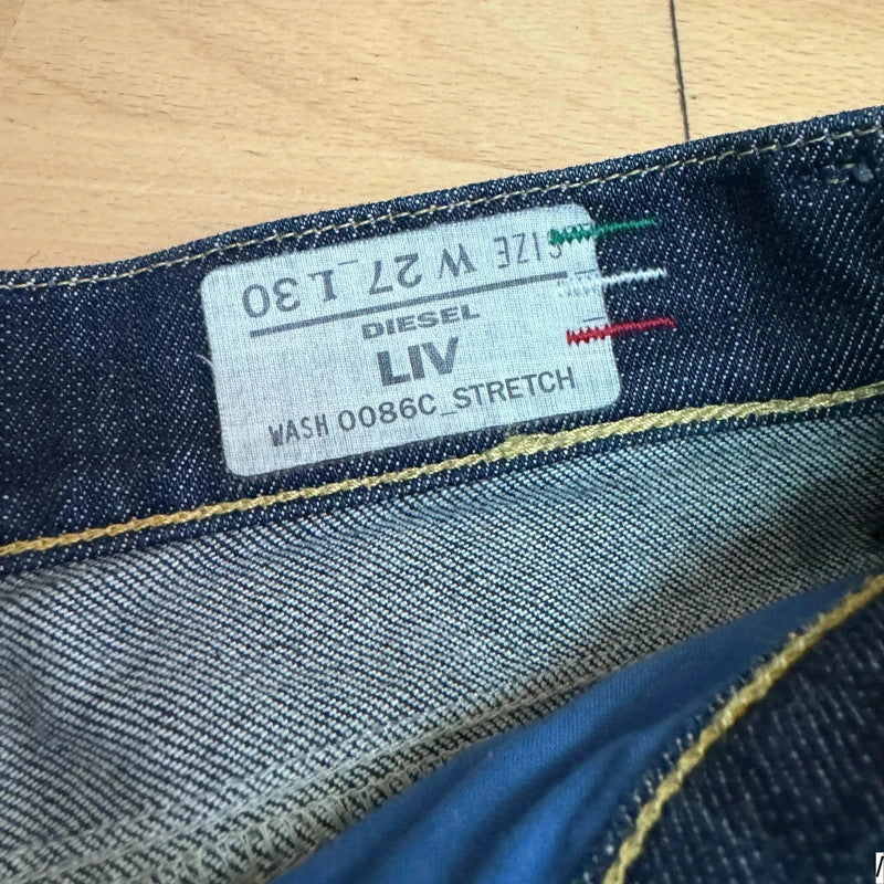 Vintage Navy Diesel Jeans Liv Taper - 27W 30L