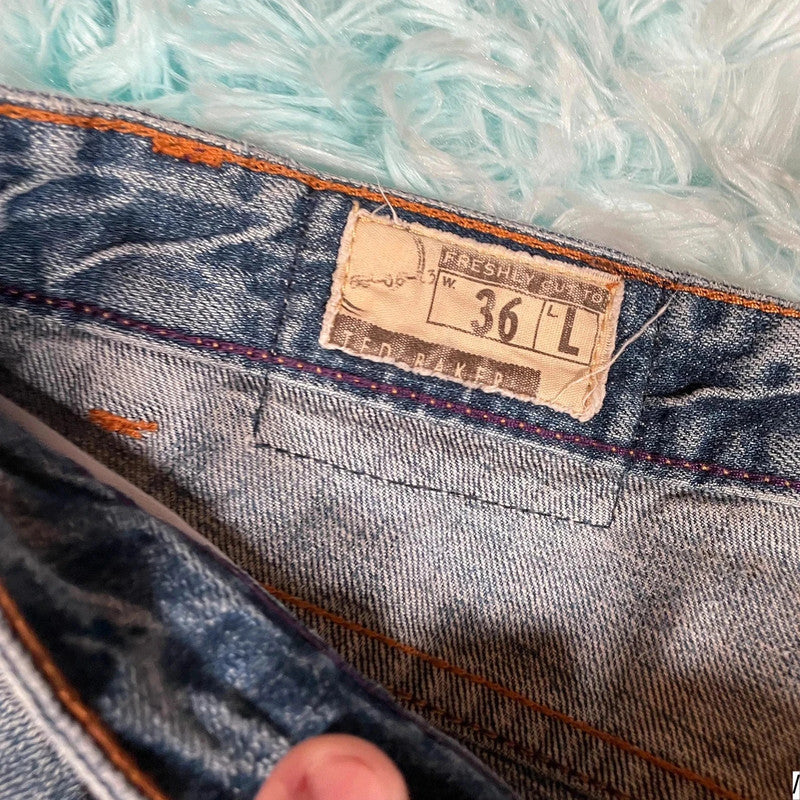 Vintage 00s Blue Ted Baker Jeans Straight Leg 36W 34L