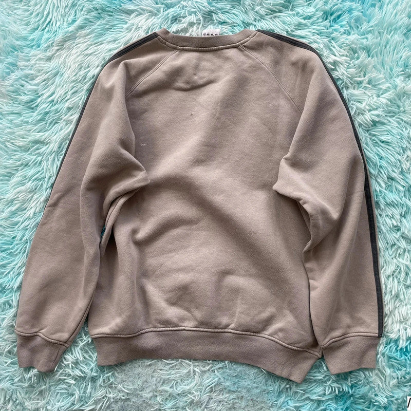 Vintage 00s Mocha Brown Adidas Sweatshirt - Medium