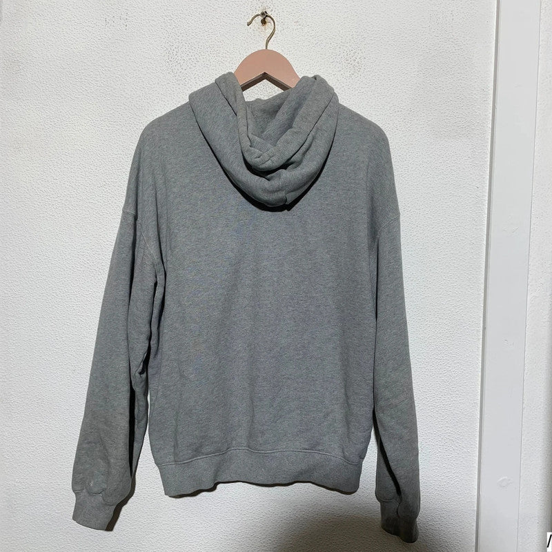 Grey Gant Hoodie Embroidered Spellout - Small