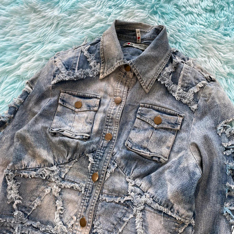 Vintage Y2K Denim Jacket - Small