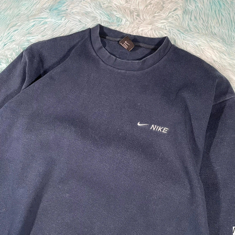 Vintage 00s Navy Nike Sweatshirt - XL