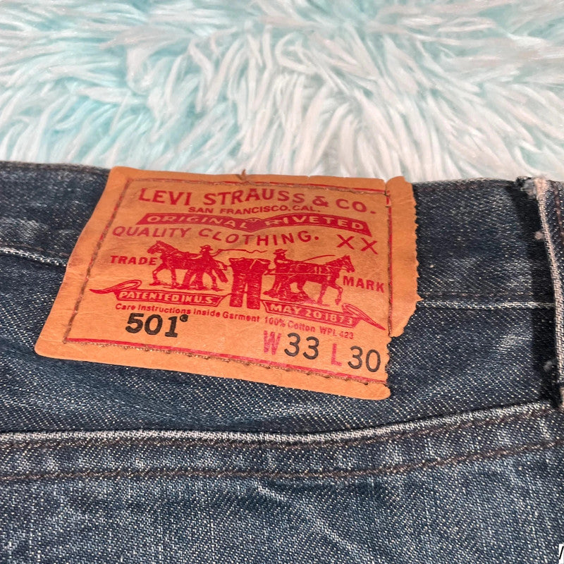Vintage 00s Blue Levi’s 501 Jeans Straight Leg - 33W 30L