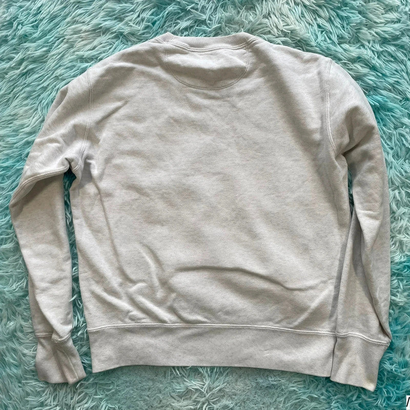 White Uniqlo Sweatshirt Plain Blank - Medium