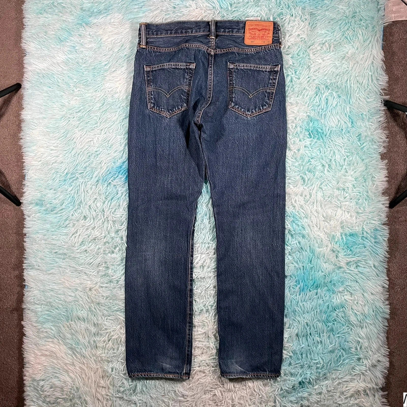 Blue Levi’s 501 Jeans Straight Leg - 30W 30L
