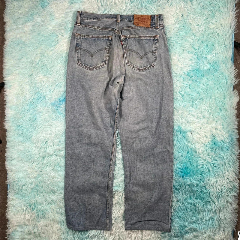 Vintage 90s Blue Levi’s 501 Jeans Straight Leg - 34W 34L