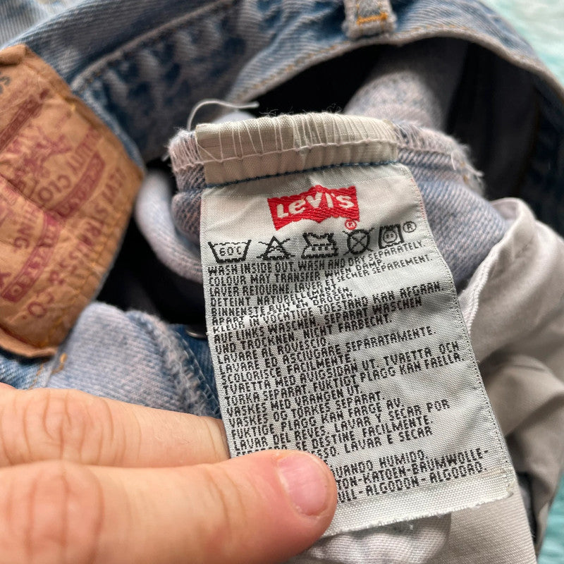 Vintage 90s Levi’s Jeans 501 Made in UK - 34W 32L