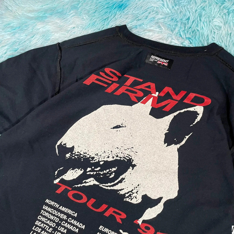 Black Represent Stand Firm Graphic T Shirt - Xl