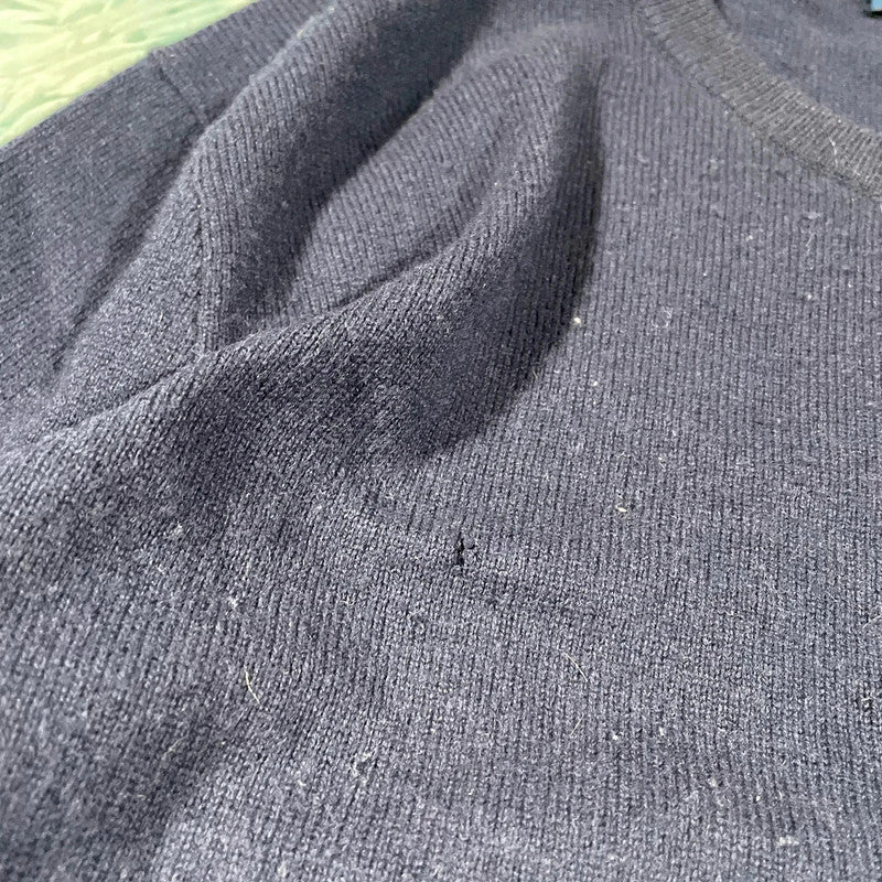 Navy Polo Ralph Lauren Wool Jumper - Large