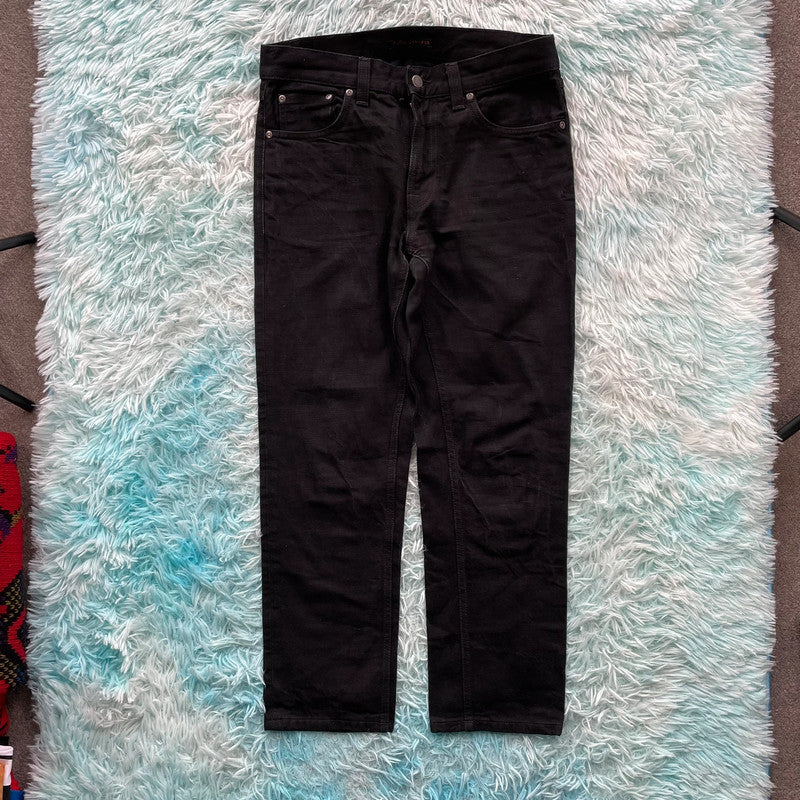 Black Nudie Jeans Straight Leg Gritty Jackson - W30 L28