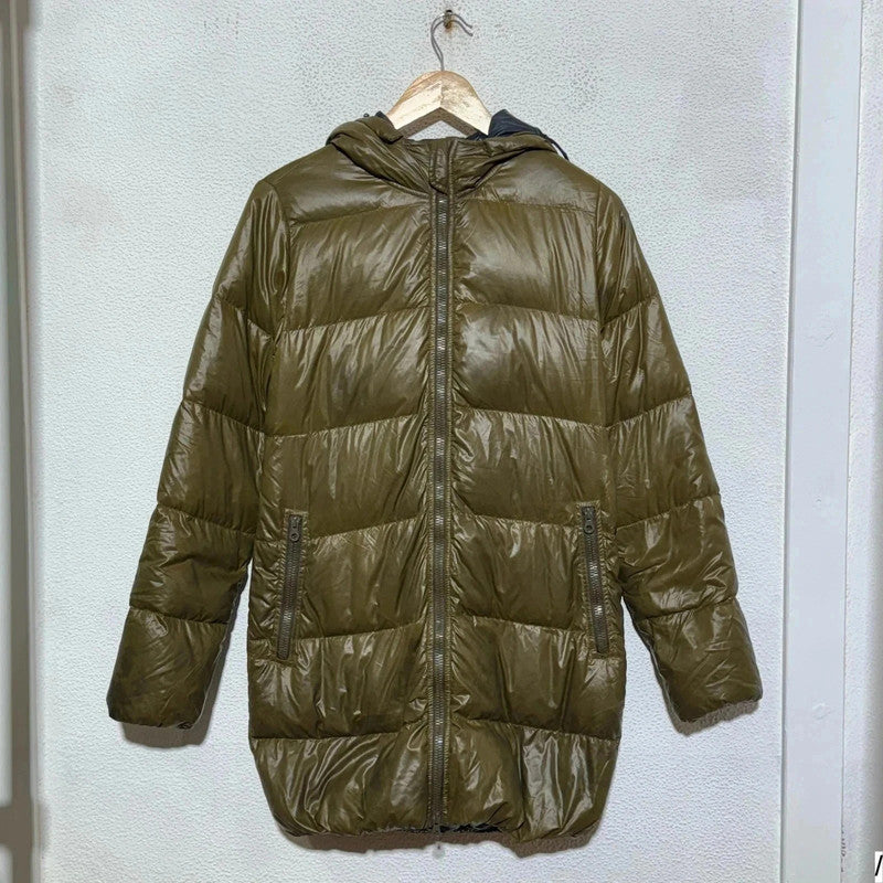 Khaki Duvetica Puffer Jacket Goose Down - Large