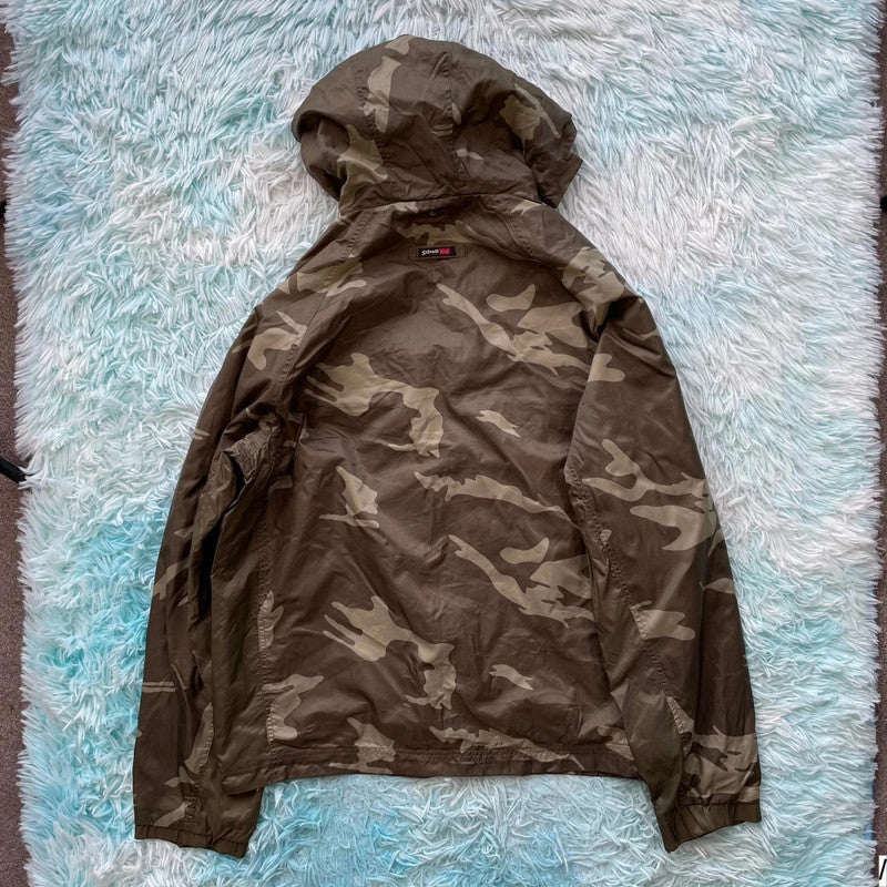 Vintage Camo Schott NYC Windbreaker Jacket - Medium