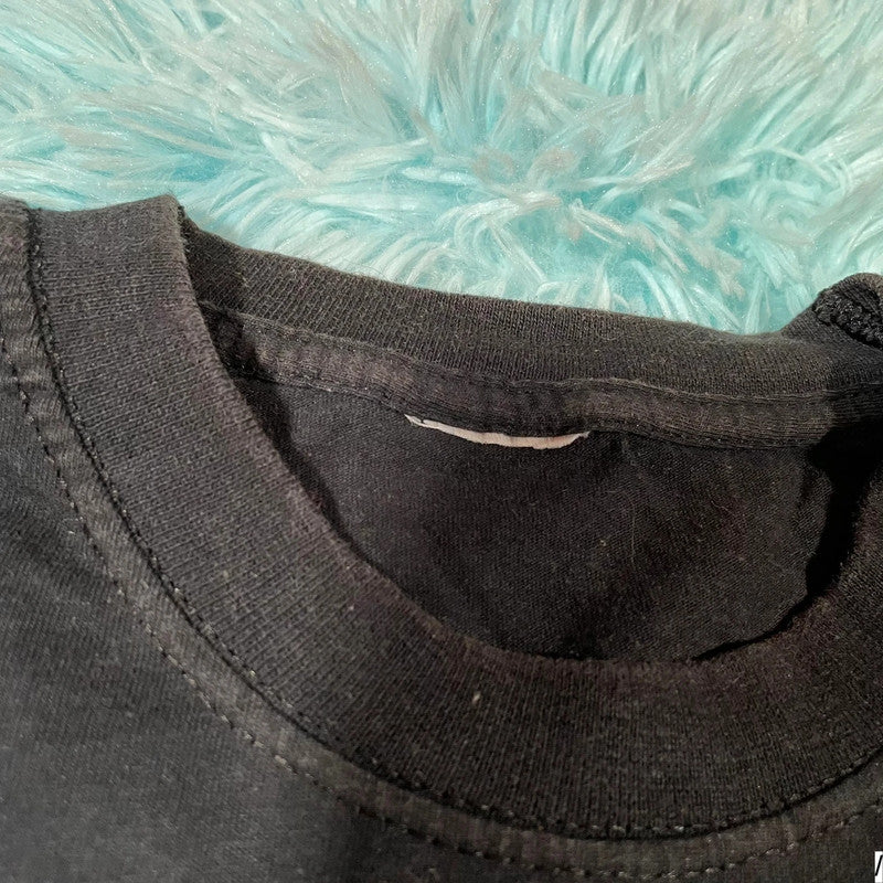 Vintage 2004 Black Interhash Graphic T Shirt - Large