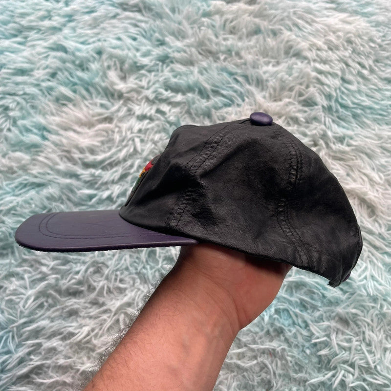 Vintage 90s Leather Africa Cap
