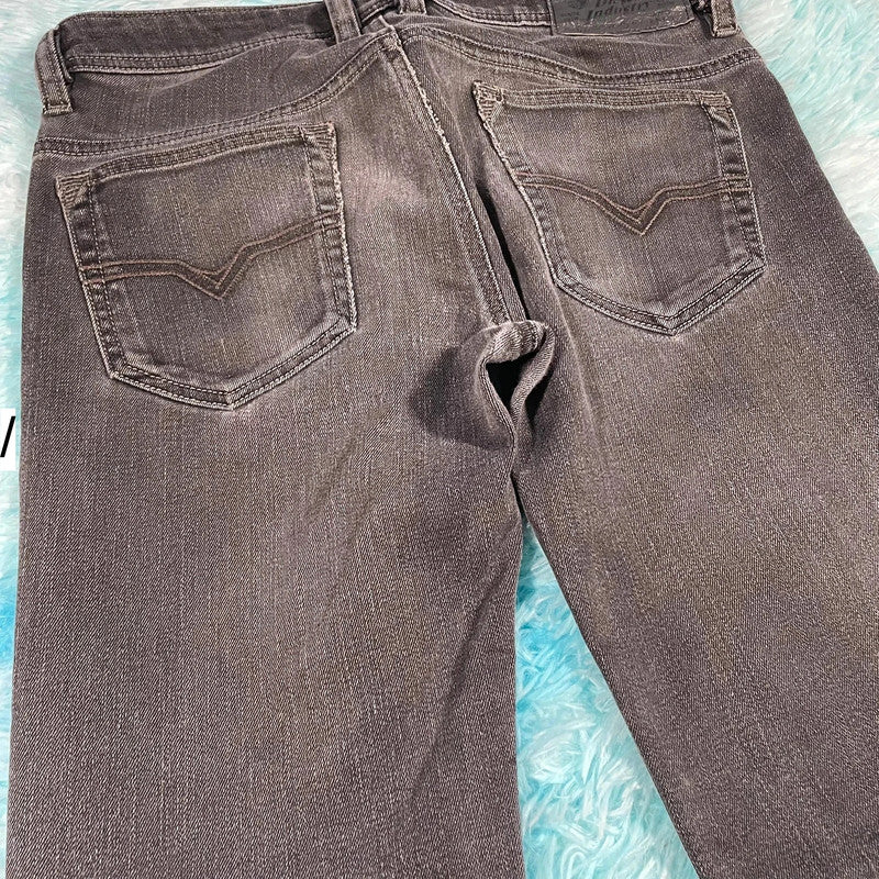 Dark Grey Diesel Jeans Safado Slim Straight Leg - 29W 32L
