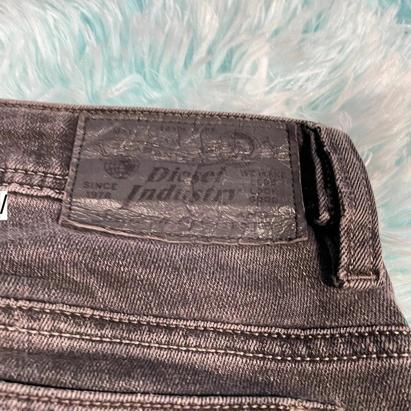 Dark Grey Diesel Jeans Safado Slim Straight Leg - 29W 32L