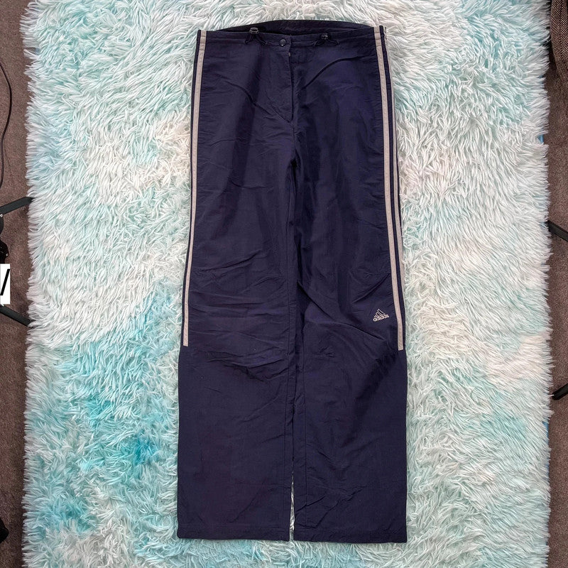 Vintage 90s Navy Adidas Tracksuit Bottoms - Size 10