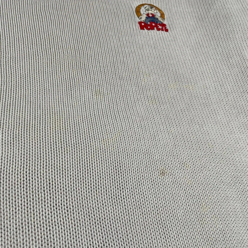 Vintage 90s Cream St Michael Knitted Jumper Popeye - XXL