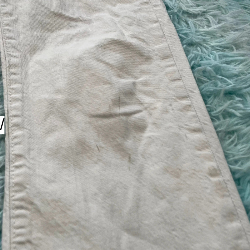 Vintage 90s White Levi’s 501 Jeans Straight Leg - W28 L32