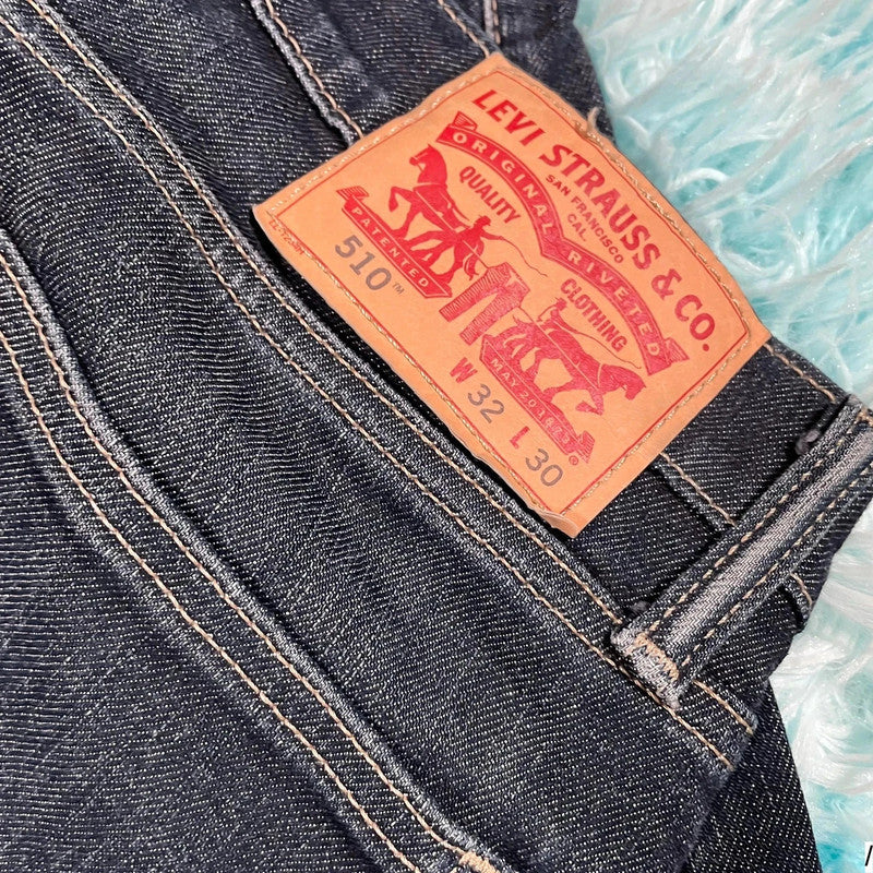Navy Levi’s 510 Jeans Slim Fit Leg - 32W 30L