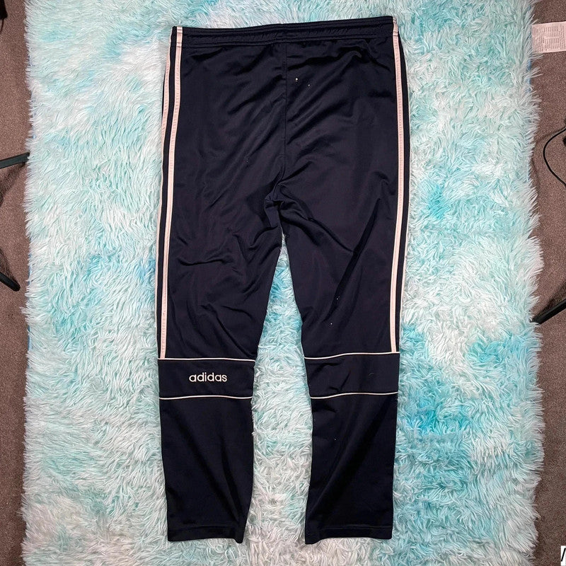 Vintage 90s Navy Adidas Tracksuit Bottoms - Medium