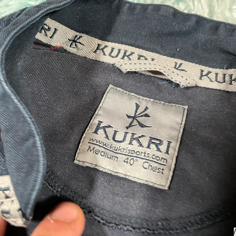 Vintage Navy Hong Kong Rugby Shirt Kukri - Medium
