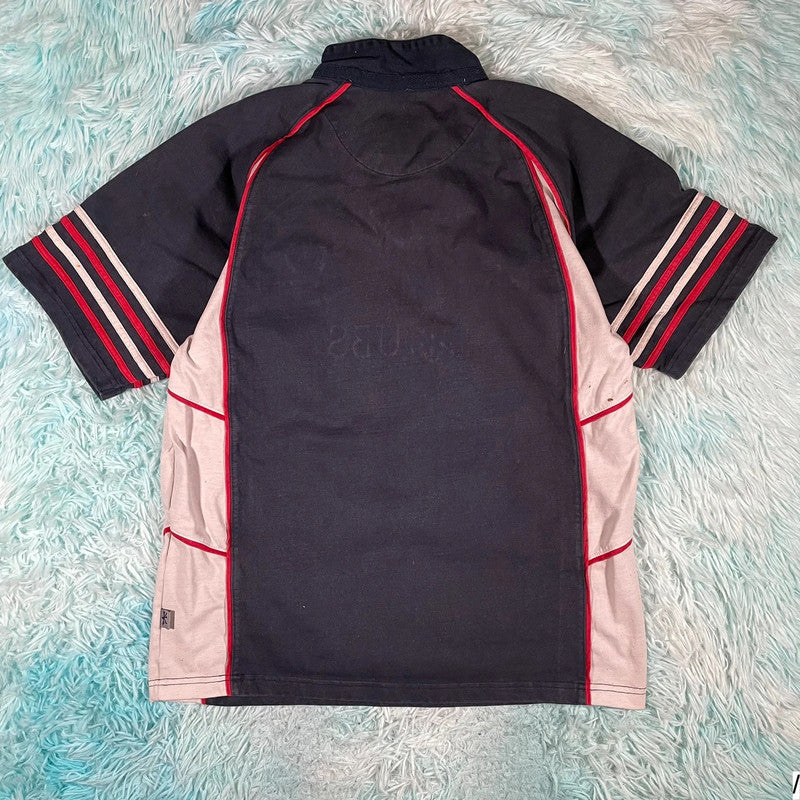 Vintage Navy Hong Kong Rugby Shirt Kukri - Medium