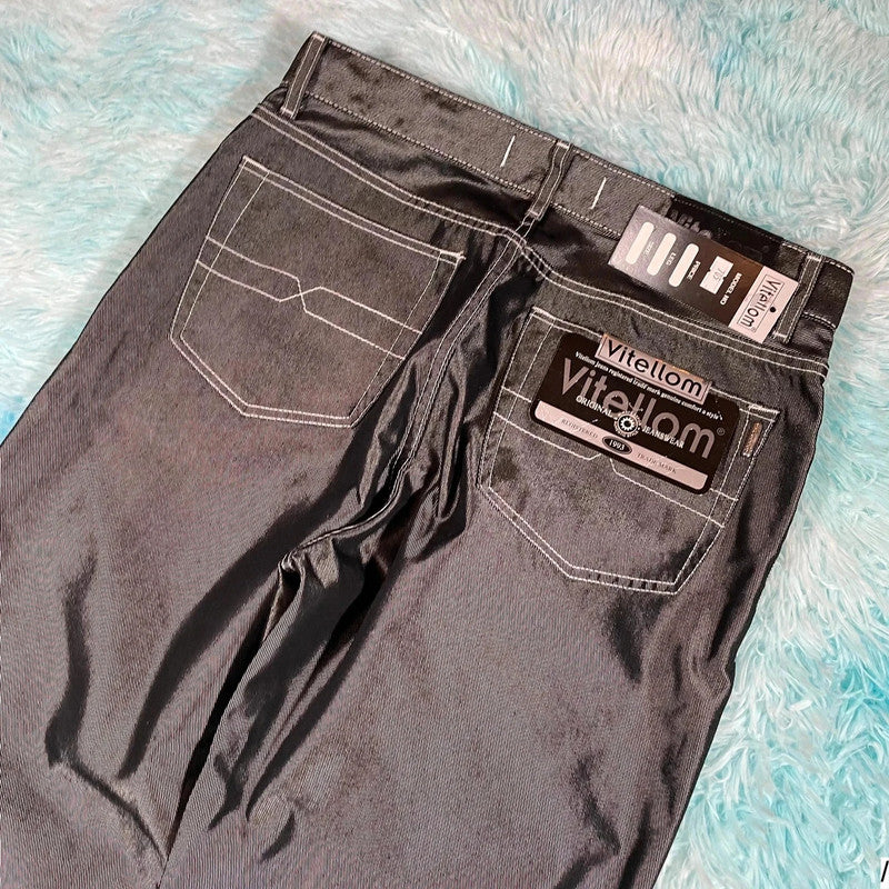Deadstock Vintage 90s Vitellom Jeans Silver - 38W 32L