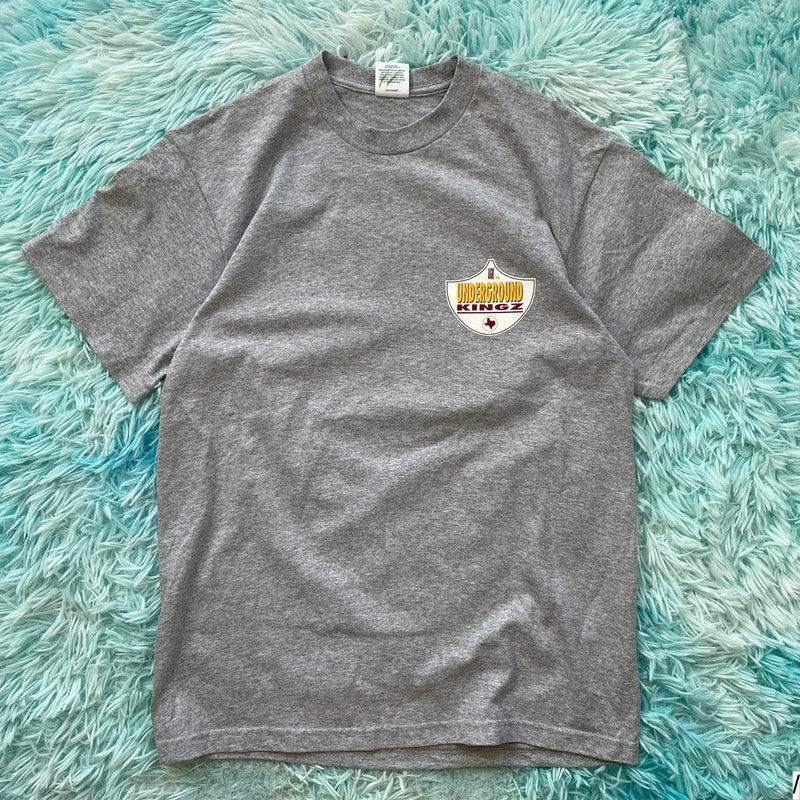 Grey Supreme UKZ Graphic T Shirt Underground Kingz - Small