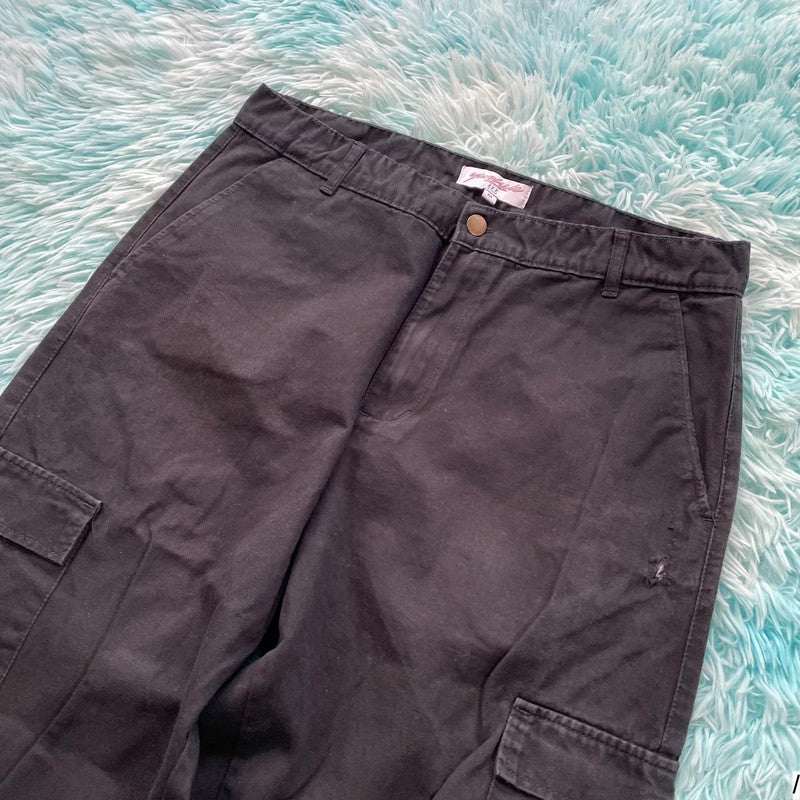 Black Yardsale Cargo Trousers - Medium