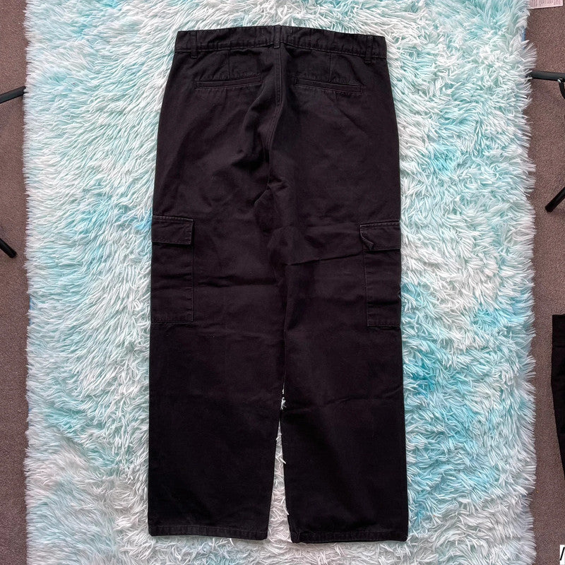 Black Yardsale Cargo Trousers - Medium