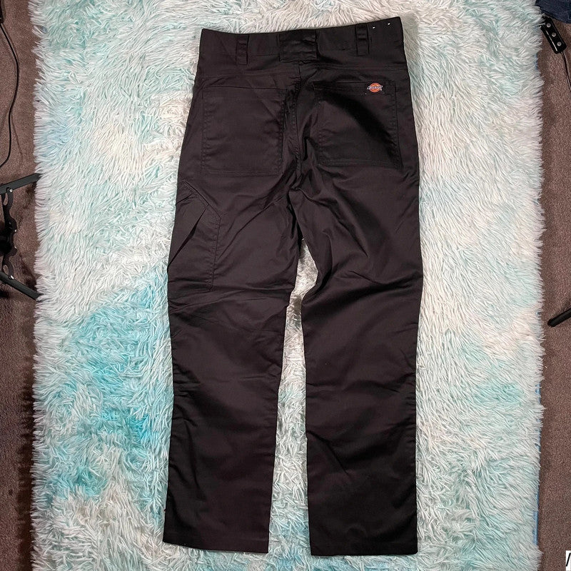 Black Dickies Workwear Cargo Trousers - 32W 32L