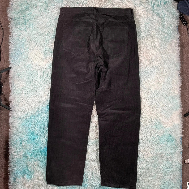 Black Arket Corduroy Trousers Wide Leg - 34W 32L