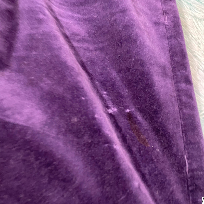 Purple Massimo Alba Velvet Trousers - 34W 32L