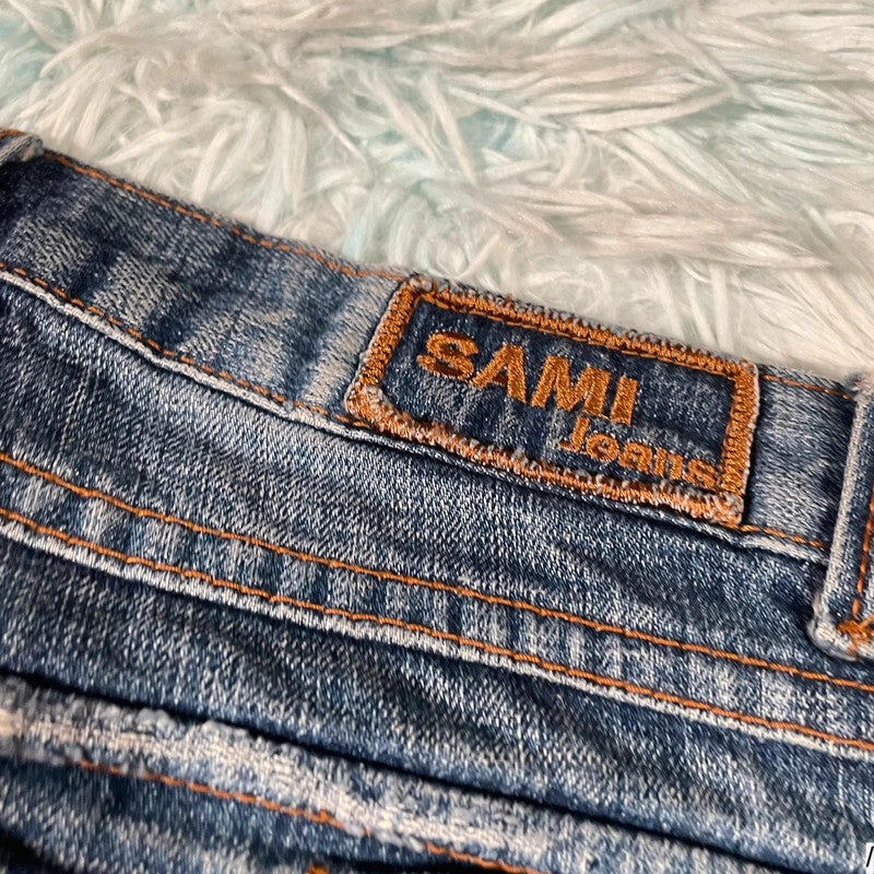 Vintage Y2K Distressed Jeans Striaght Slim Leg - W36 L32